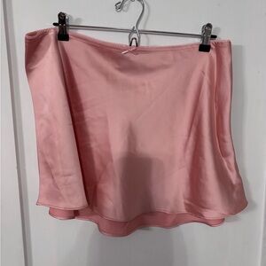 wild fable Pink Satin Mini Slip Skirt